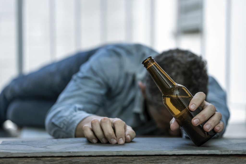Visual representation of most common addictions alcohol addiction, showing the impact on health, relationships, and personal well-being.