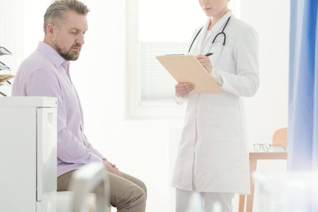 Illustration of inpatient treatment programs, showing patients engaged in therapy and support activities in a residential care setting.