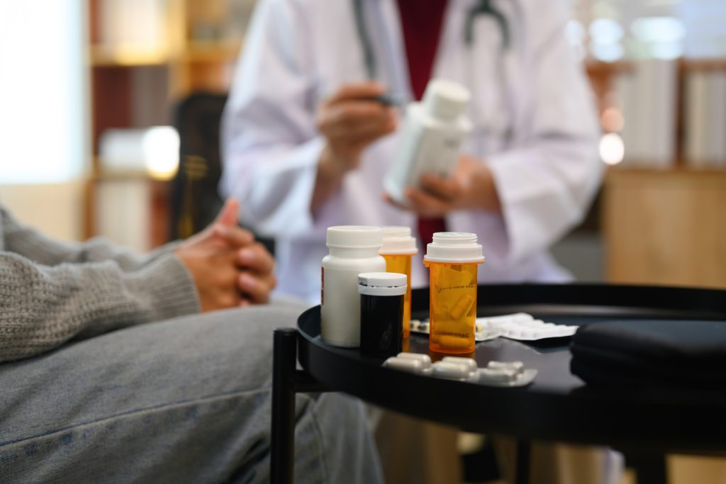 Illustration of various treatment options for addiction, including therapy, medication, rehab programs, and support groups.