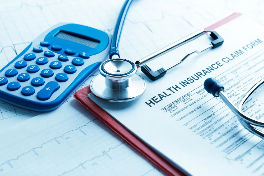 Health insurance policy covering addiction rehab treatment services.