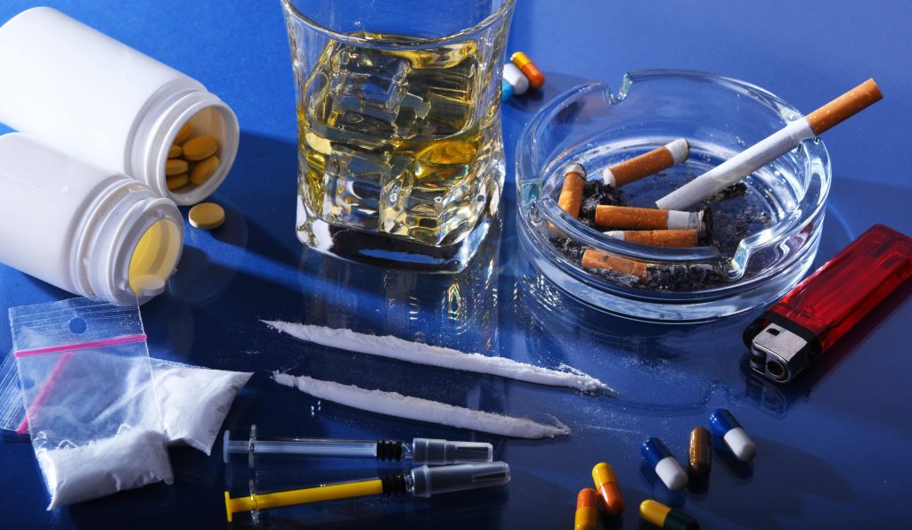 List of the most addictive drugs including opioids, cocaine, and methamphetamine.