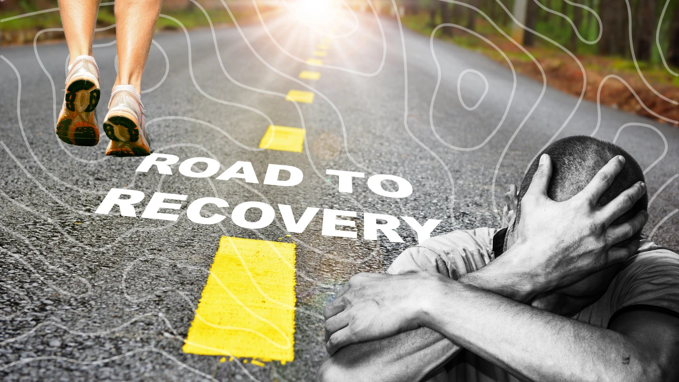 An informative graphic illustrating the steps to get addiction help and embarking on a recovery journey.