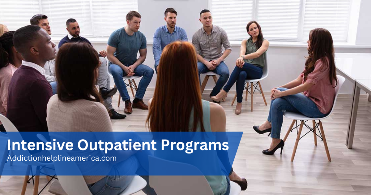 Image representing intensive outpatient programs (IOP) offering structured therapy and support while allowing clients to live at home.