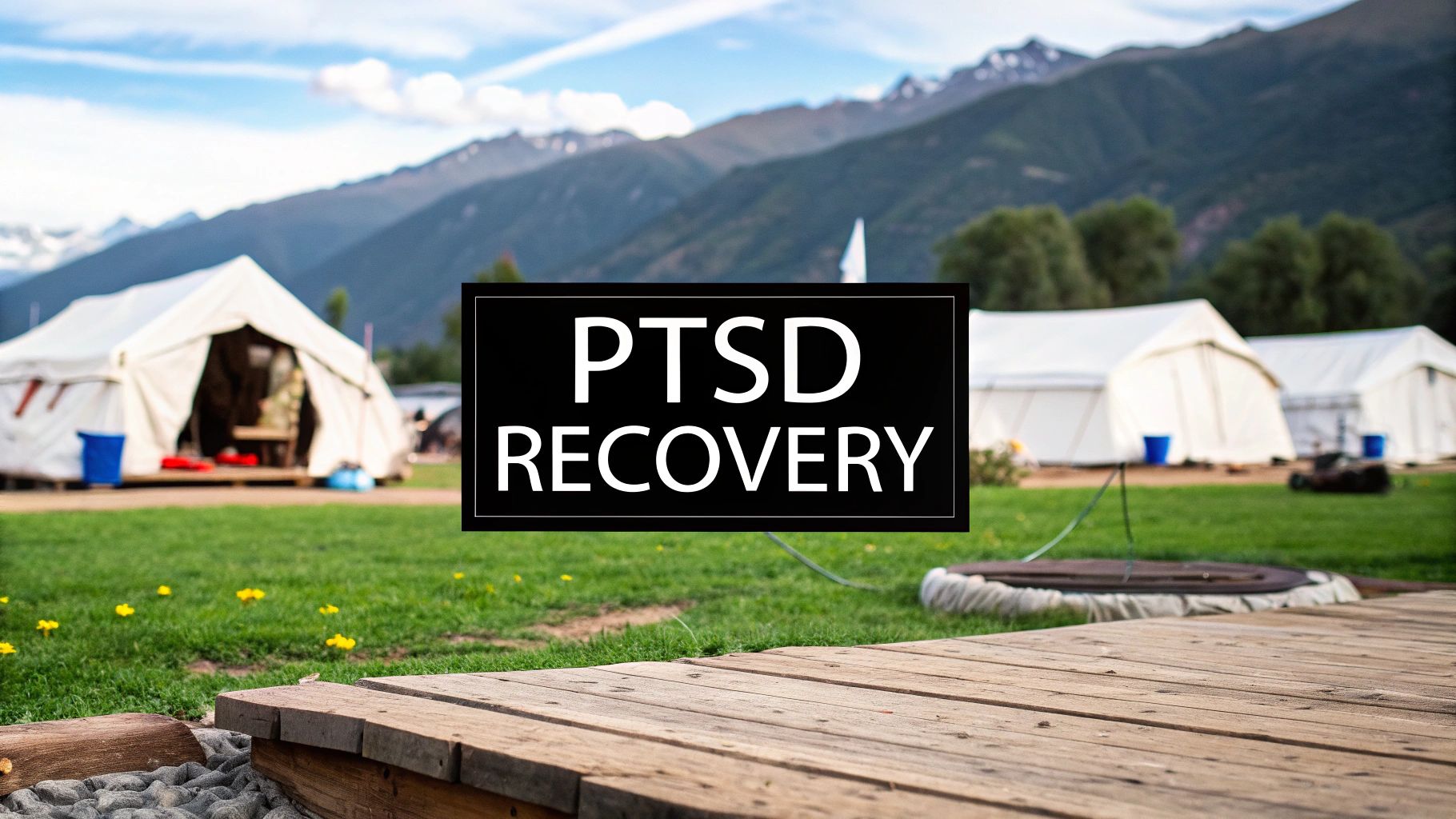 An image of a serene treatment facility, representing inpatient programs for PTSD.