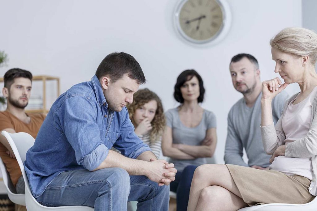 Person taking the first steps toward entering a drug and alcohol rehab program