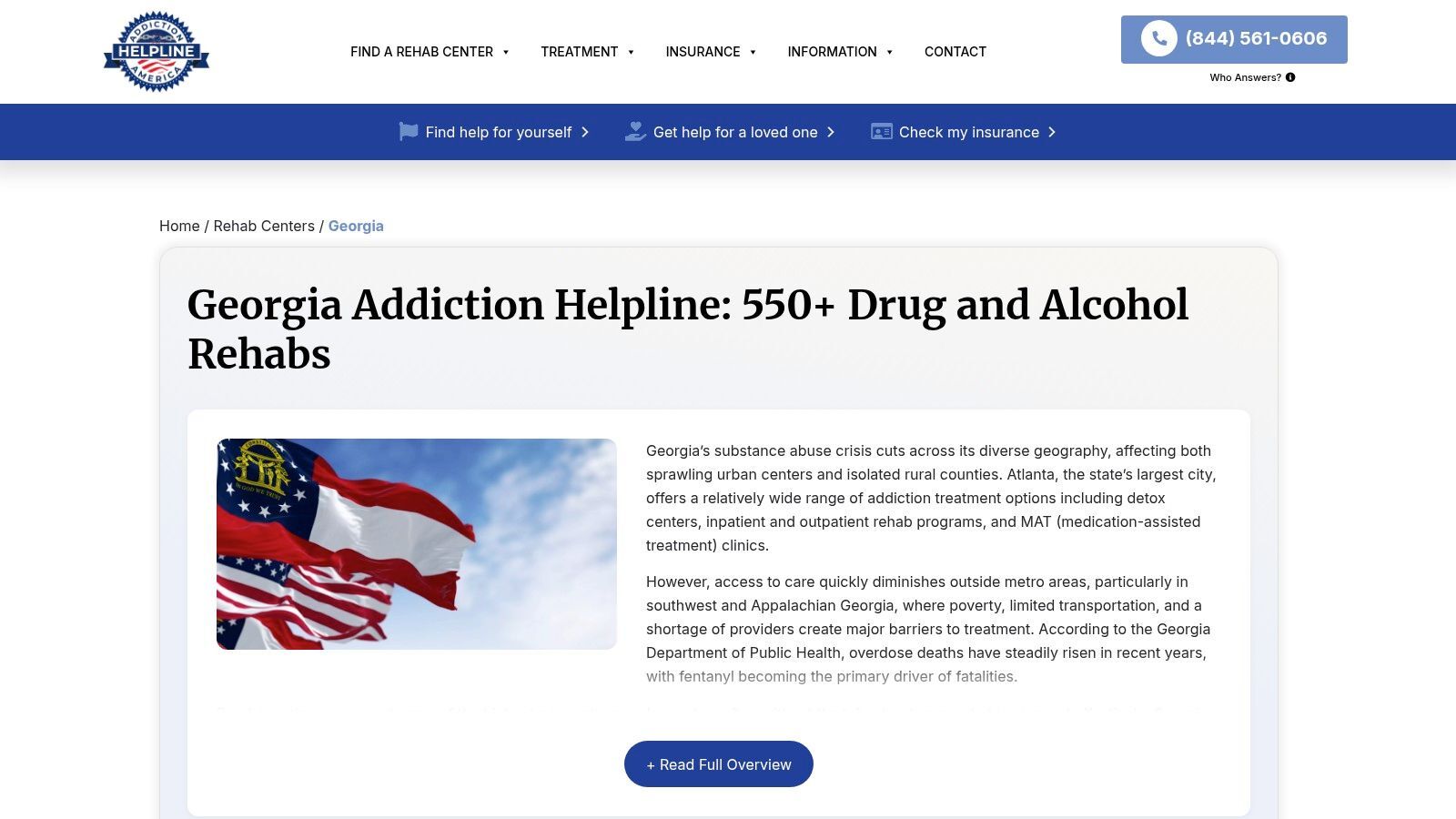 Georgia Free & Private Alcohol & Drug Rehab Centers