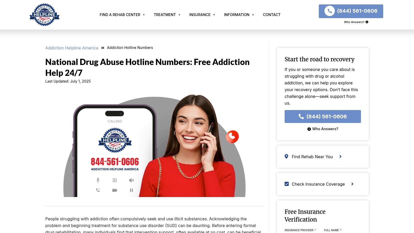 Addiction And Rehab Hotlines