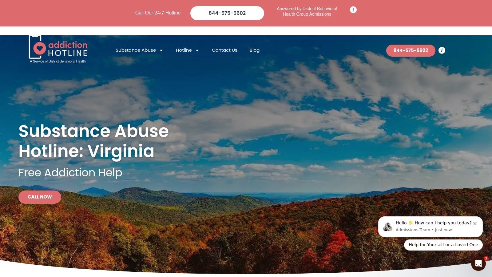 Addiction Hotline Virginia