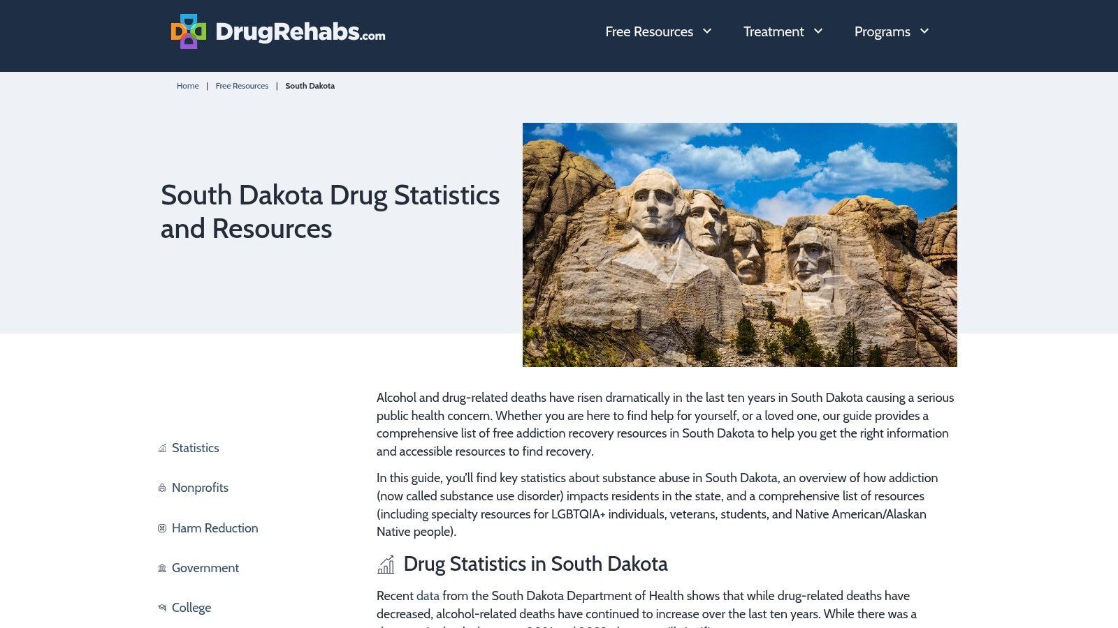 DrugRehabs.com – South Dakota Resources