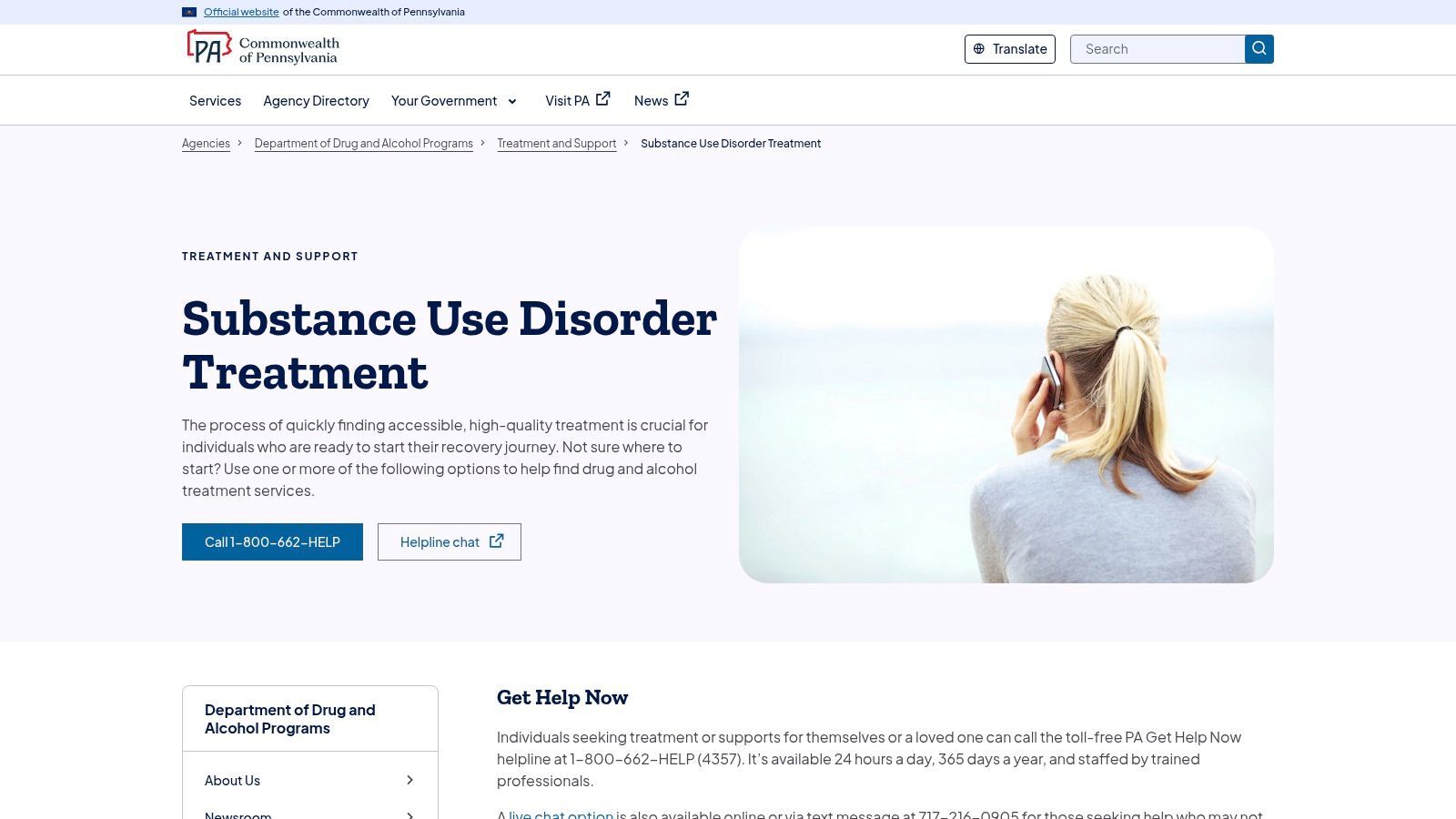 Pennsylvania Department of Drug and Alcohol Programs (DDAP)