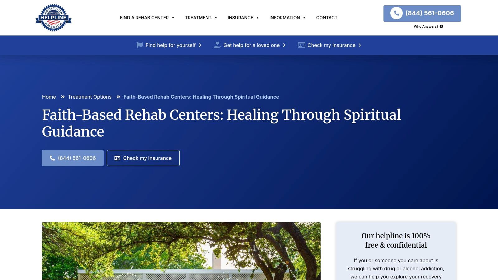 Faith-Based Rehab Centers by Addiction Helpline America