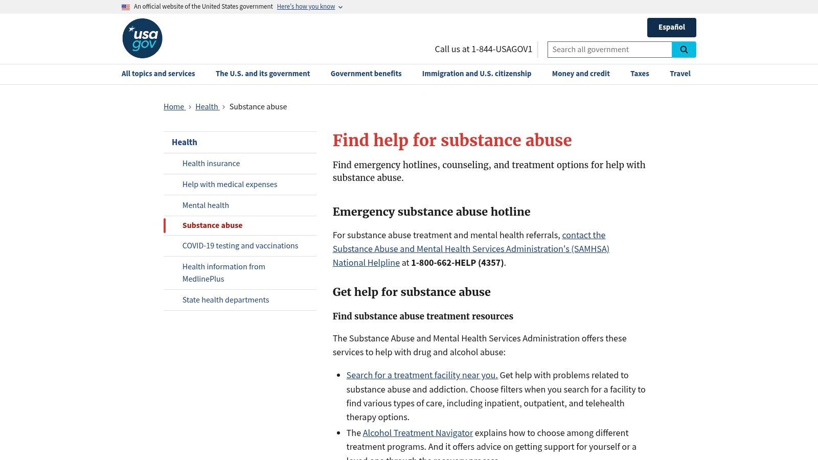 SAMHSA National Helpline