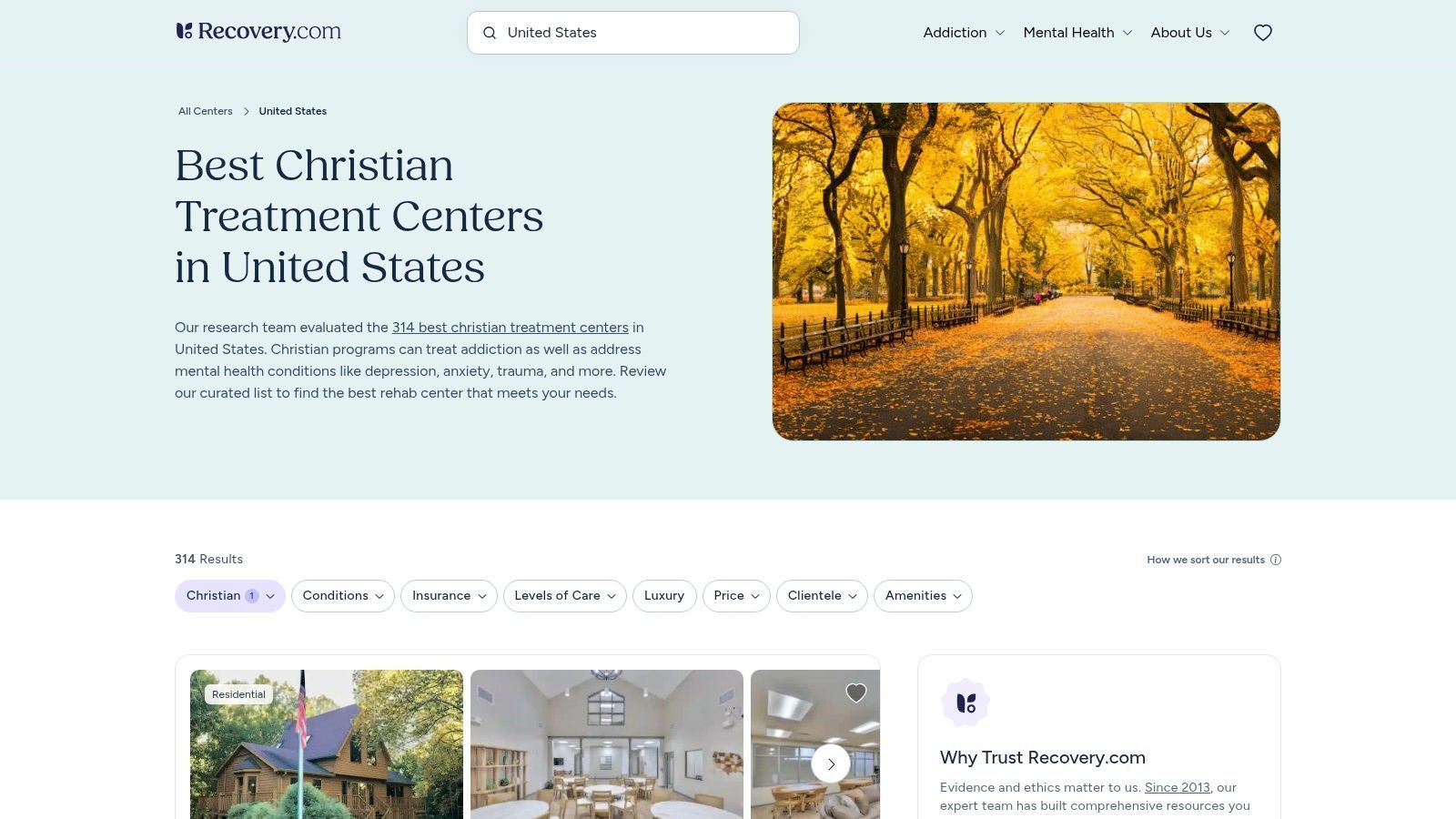 Christian Depression Treatment Centers by Recovery.com