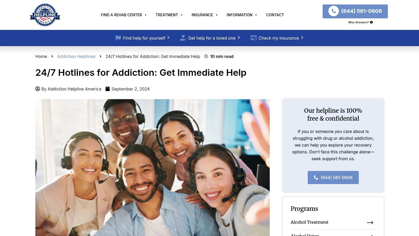 24/7 Hotlines for Addiction: Get Immediate Help