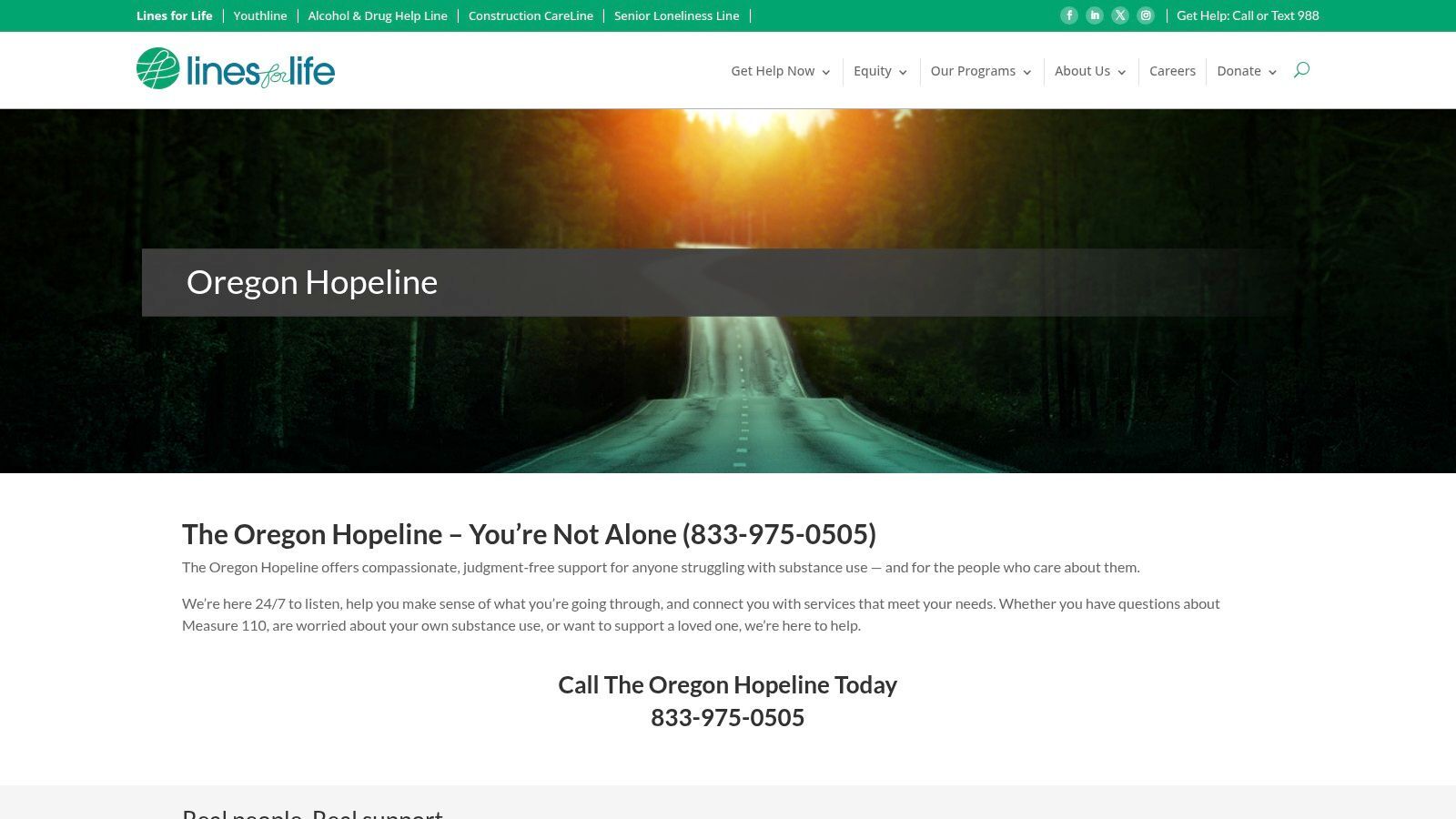 Oregon Hopeline