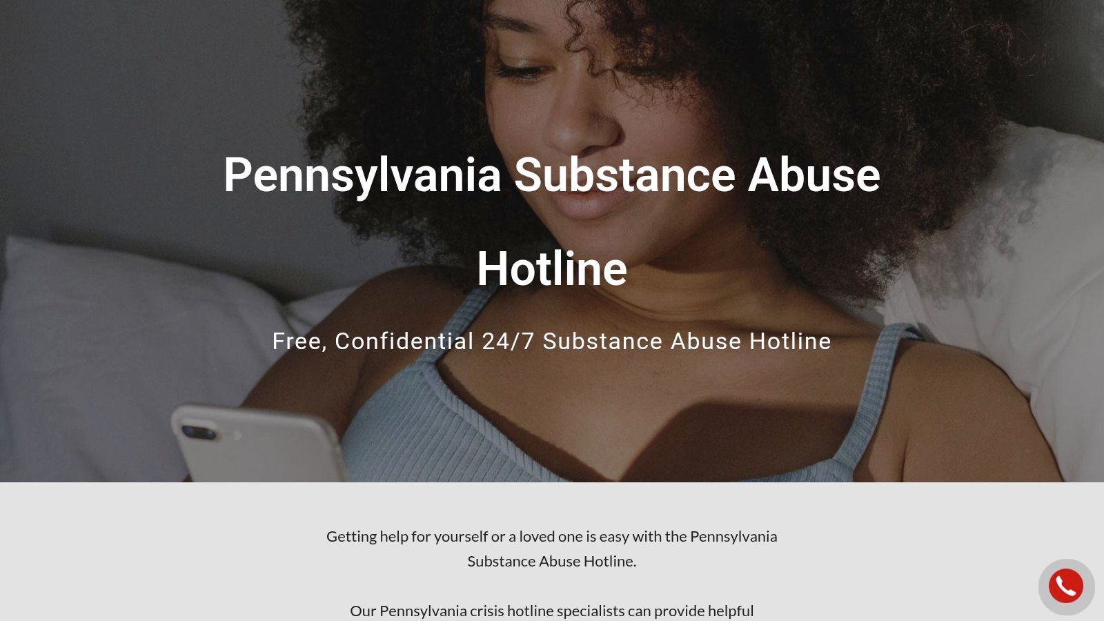 Pennsylvania Substance Abuse Hotline